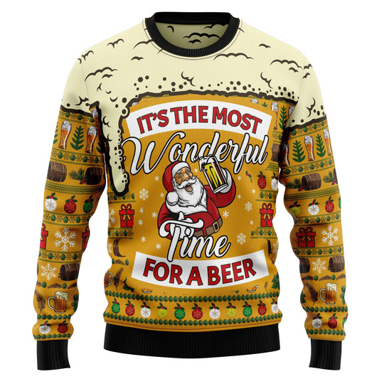 Christmas Most Wonderful Time For Beer Ugly Christmas Sweater,Christmas Gift,Gift Christmas 2024