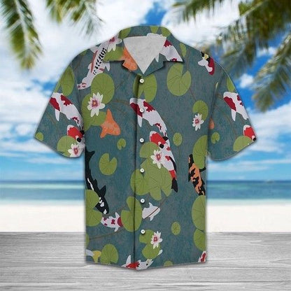 Beautiful Koi Fish Hawaiian Shirt Summer,Hawaiian Shirt Gift, Christmas Gift