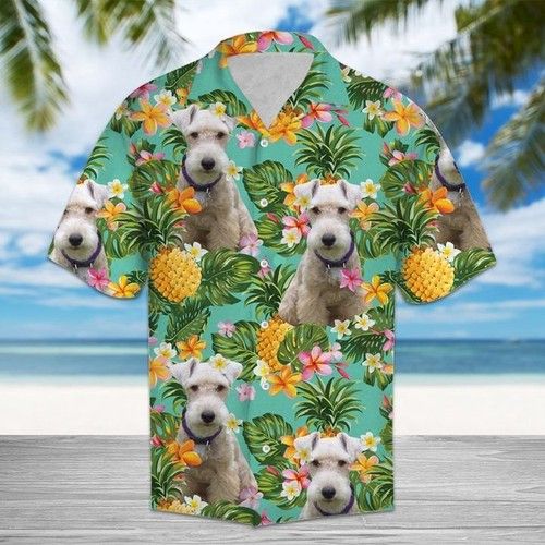 Pineapple Lakeland Terrier Hawaiian Shirt Summer, Hawaiian Shirt Gift, Christmas Gift