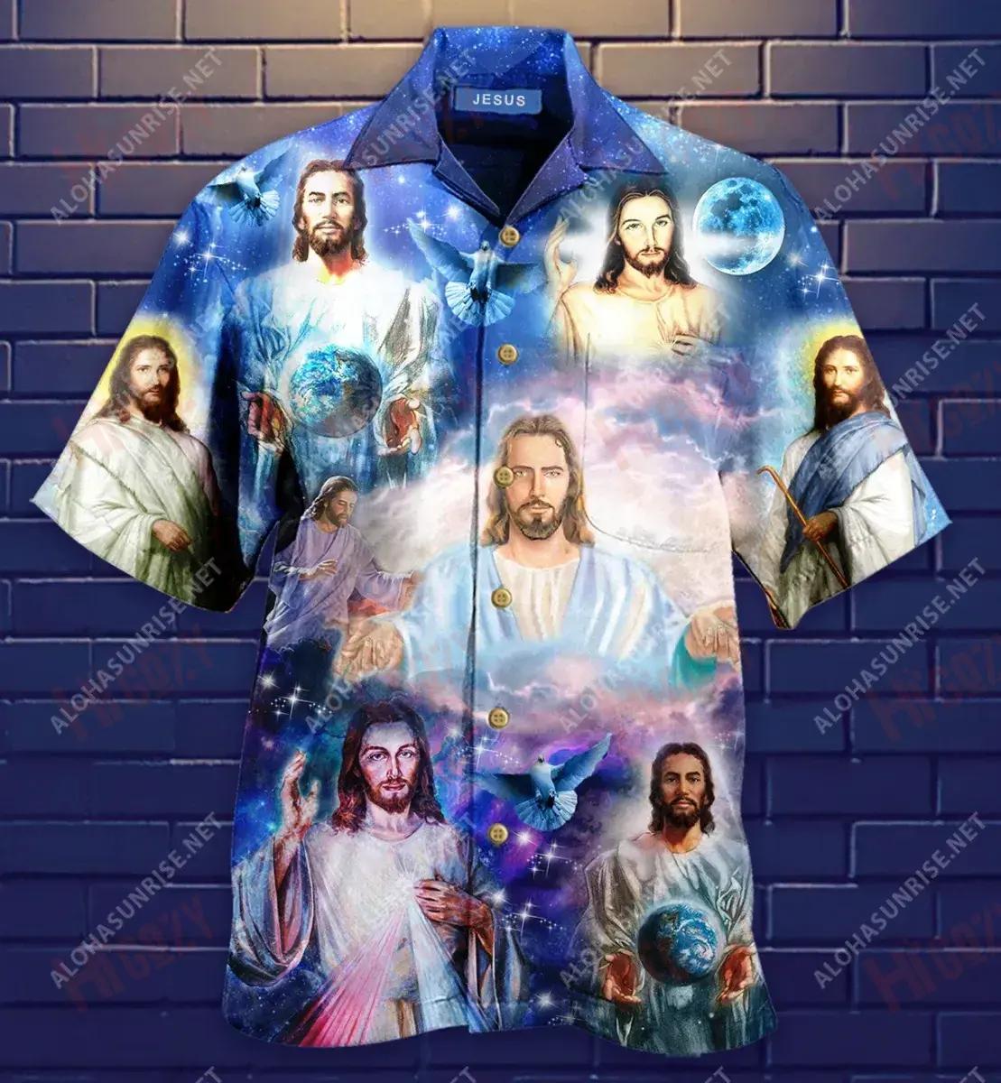 Jesus Is Our Lifeguard Short Hawaiian Shirt Ocean Aloha Shirt Vintage Hawaiian Shirts Funny Hawaiian Shirts, Hawaiian Shirt Gift, Christmas Gift