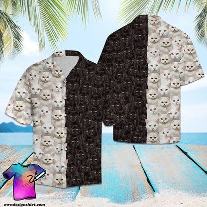 Cat Face Hawaiian Shirt, Hawaiian Shirt Gift, Christmas Gift