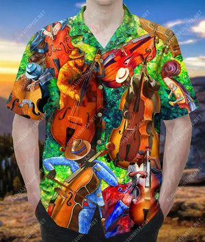 Be Good To Your Wood Double Bass Unisex Hawaiian Shirt Ocean Short Sleeve Best Hawaiian Shirts Hawaiian Shirt Pattern, Hawaiian Shirt Gift, Christmas Gift