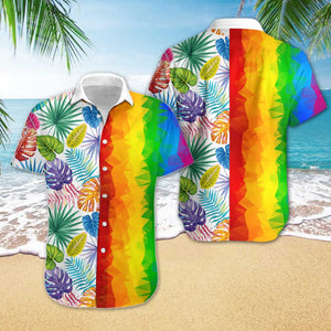 Awesome Lgbt Low Poly Design Hawaiian Shirt, Hawaiian For Gift