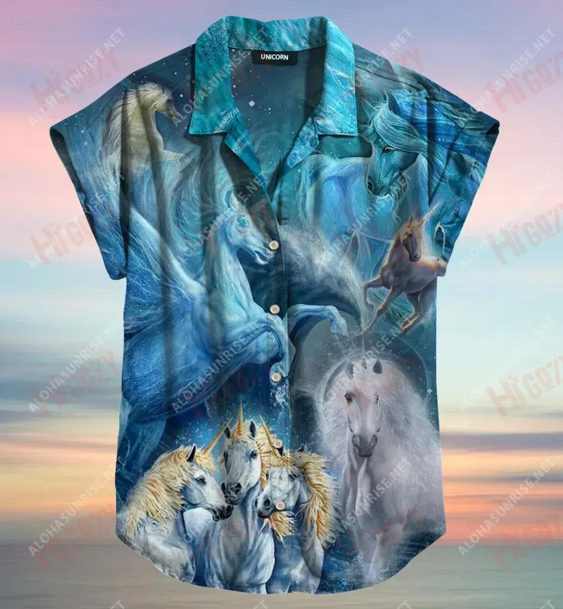 Be A Unicorn In A Field Of Horses Short Short Sleeve Shirt Vacation Hawaiian T Shirts Custom Hawaiian Shirts Funny Hawaiian Shirts, Hawaiian Shirt Gift, Christmas Gift
