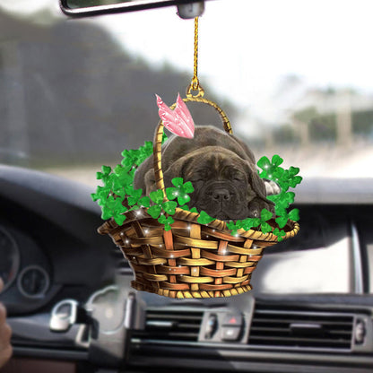 Cane Corso-Sleeping Lucky Fairy-Two Sided Best Car Ornament, Christmas Decoration