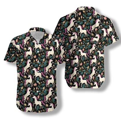 Fantasy Unicorns Believe In Miracle Design Hawaiian Shirt,Hawaiian Shirt Gift, Christmas Gift