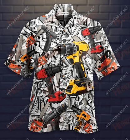 I'M Here Because You Broke It Mechanic Unisex Hawaiian Shirt Ocean Short Sleeve Tactical Hawaiian Shirt Funny Hawaiian Shirts, Hawaiian Shirt Gift, Christmas Gift