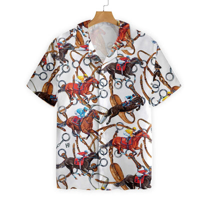 Horse And Long Rope Design Hawaiian Shirt, Hawaiian Shirt Gift, Christmas Gift