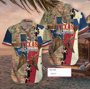 Customize Name Texas Map 3D All Over Printed Short Sleeve Shirt Hobbies Hawaiian T Shirts Hawaiian Crazy Shirts Hawaiian Shirts For Women, Hwaiian For Gift