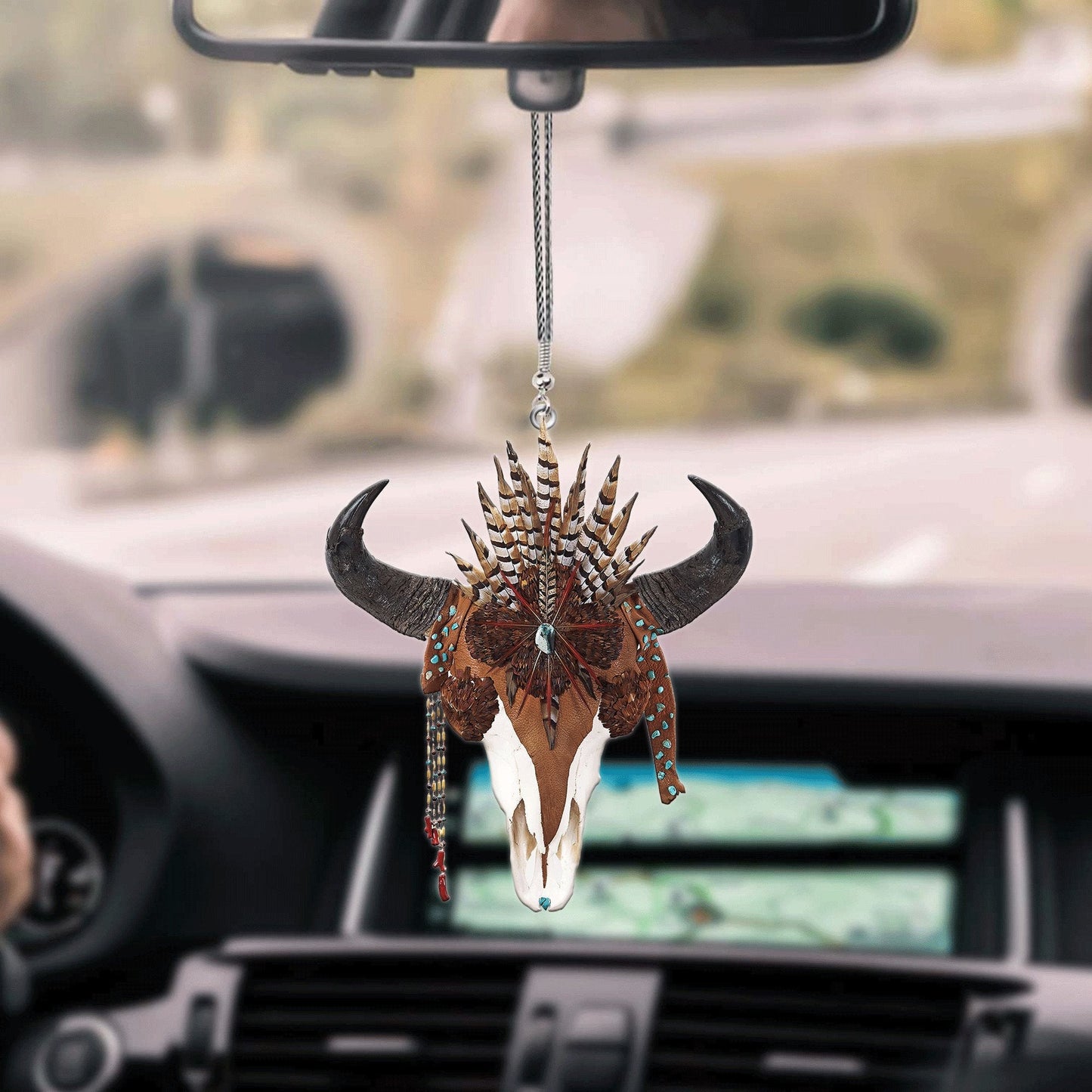 Native American Car Hanging Ornament, Women Car Ornaments, Christmas Decoration