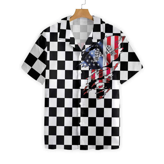 Excellent Summer Nights And Race Track Lights Hawaiian Shirt, Hawaiian Shirt Gift, Christmas Gift