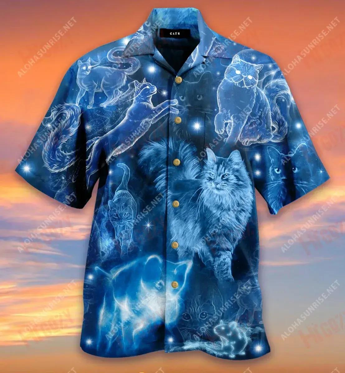 My Cat Is My Protector Short Hawaiian Shirt Summer Tropical Shirts Tactical Hawaiian Shirt Funny Hawaiian Shirts, Hawaiian Shirt Gift, Christmas Gift