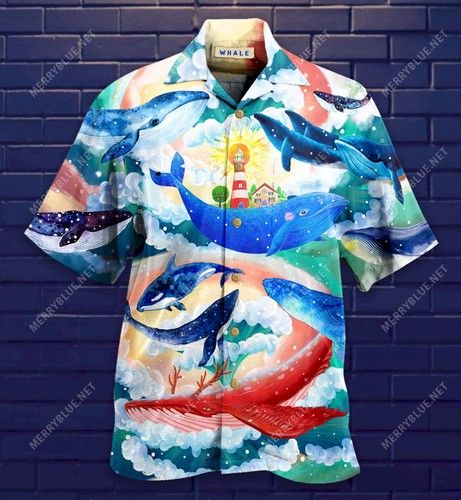 Everything Whale Be Alright Hawaiian Shirt_Hawaiian Shirt Gift, Christmas Gift