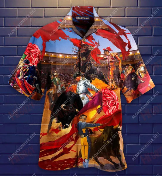 This Is How To Fight Against Bull Unisex Hawaiian Shirt Vacation Short Sleeve Vintage Hawaiian Shirts Funny Hawaiian Shirt, Hawaiian Shirt Gift, Christmas Gift