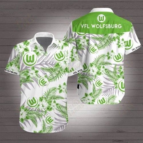 Vfl Wolfsburg Hawaiian Shir, Hawaiian Shirt Gift, Christmas Gift