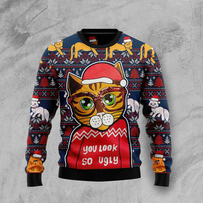 Cat You Look So Ugly Christmas Sweater,Christmas Gift,Gift Christmas 2024