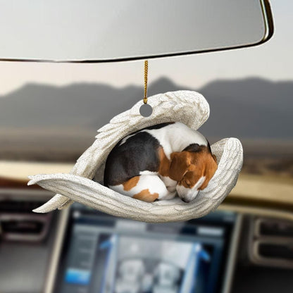 Beagle Sleeping Angel Ornament, Christmas Ornament Gift, Christmas Gift, Christmas Decoration