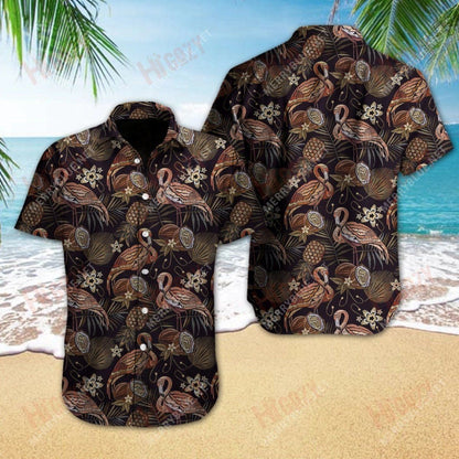 Flammingo Pineapple Vintage Short Sleeve Shirt Hobbies Hawaiian T Shirts Vintage Hawaiian Shirts Hawaiian Shirts For Women, Hawaiian Shirt Gift, Christmas Gift