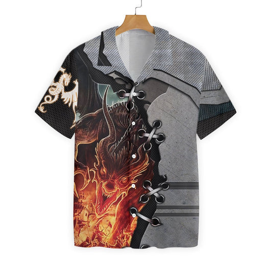 Tattoo And Dungeon Dragon Pattern Hawaiian Shirt,Hawaiian Shirt Gift, Christmas Gift