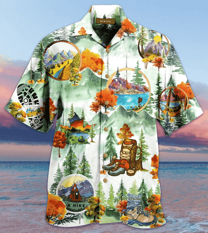 Order Hiking Hawaiian Shirt, Hawaiian Shirt Gift, Christmas Gift