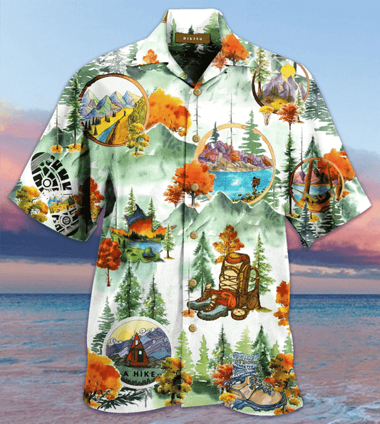 Order Hiking Hawaiian Shirt, Hawaiian Shirt Gift, Christmas Gift