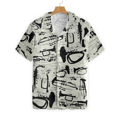 Classic Trumpet Is Cool Design Hawaiian Shirt, Hawaiian Shirt Gift, Christmas Gift