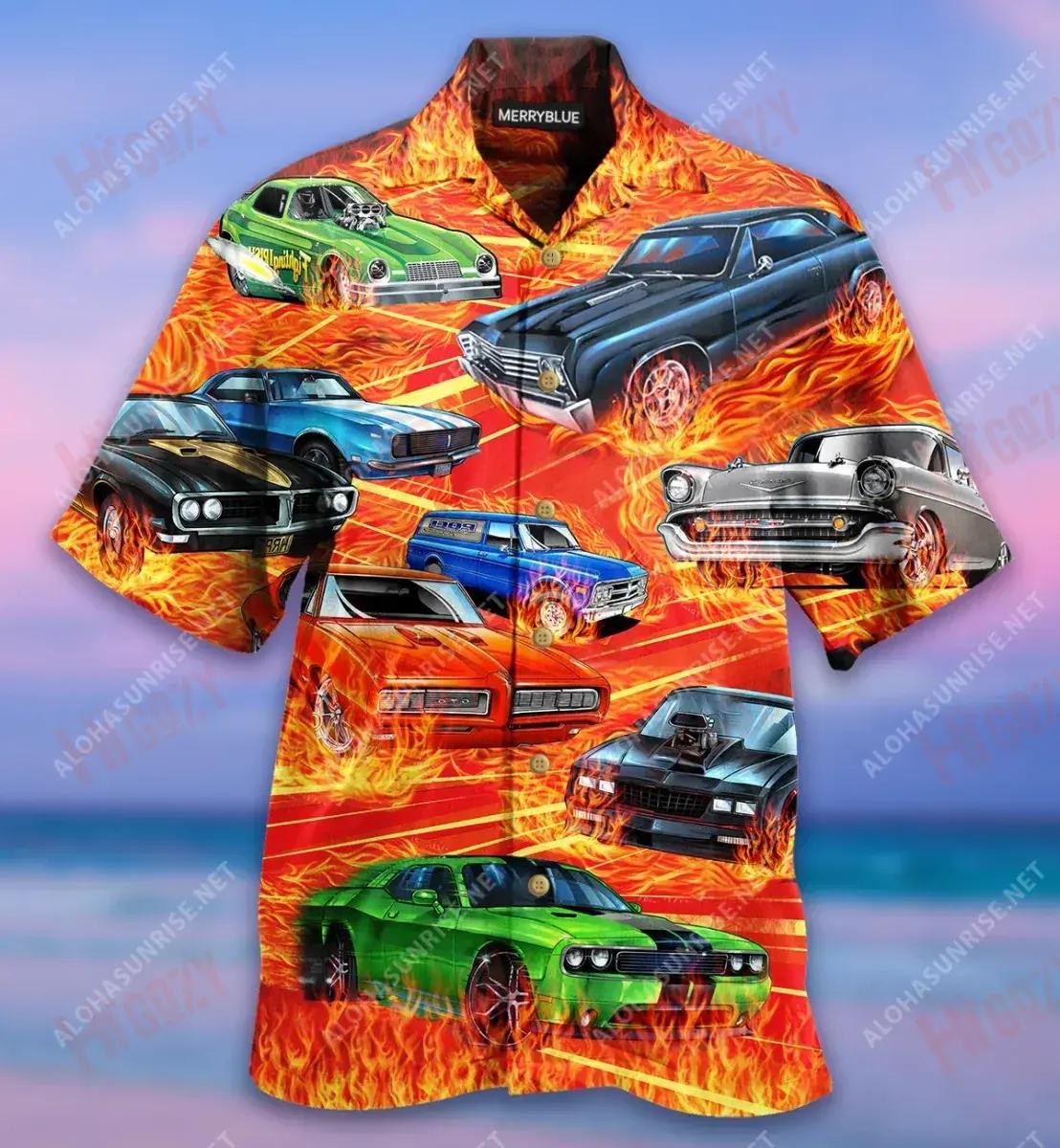 Just One More Car Auto Racing Unisex Hawaiian Shirt Ocean Aloha Shirt Custom Hawaiian Shirts Hawaiian Shirt Pattern, Hawaiian Shirt Gift, Christmas Gift