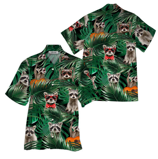Raccoon Hawaiian Shirt, Hawaiian Shirt Gift, Christmas Gift
