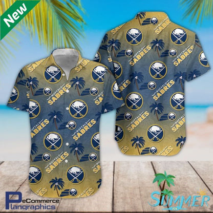 Buffalo Sabres Team Aop Aloha Shirt Hawaiian Aloha Shirt Hawaiian Shorts Beach Short Shirt, Hawaiian Shirt Gift, Christmas Gift