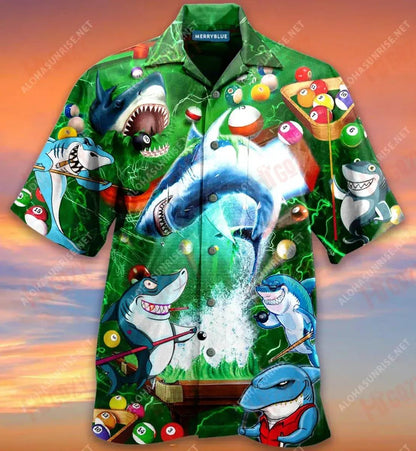 It Takes Lots Of Balls To Play Pool Unisex Hawaiian Shirt Ocean Short Sleeve Best Hawaiian Shirts Hawaiian Shirt Pattern, Hawaiian Shirt Gift, Christmas Gift