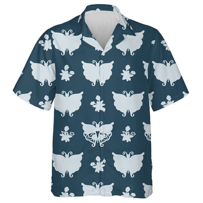 Hand Drawn Sweet Summer With Butterfly Hawaiian Shirt, Hawaiian For Gift