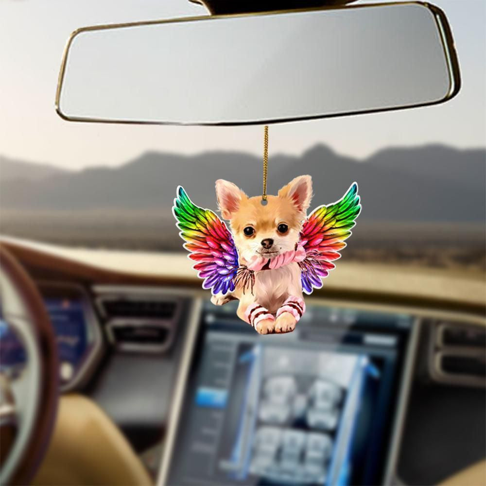 Chihuahua angel gift for chihuahua lover ornament, Happy Christmas Ornament, Christmas Gift, Christmas Decoration