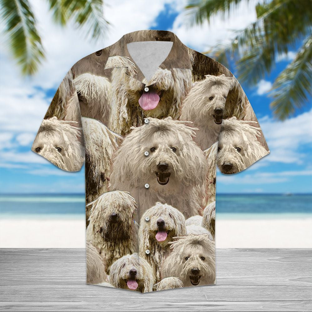 Komondor Awesome Dog Animal Face Collection Themed Hawaiian Shirt, Hawaiian Shirt Gift, Christmas Gift