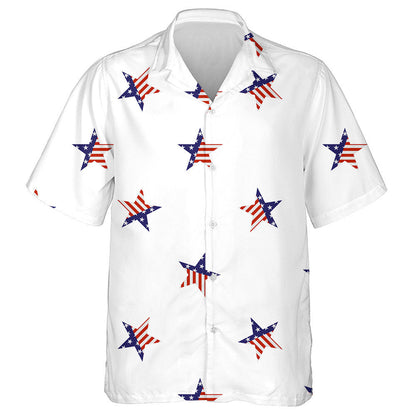 Minimalism Style Independence Day USA Flag Stars Hawaiian Shirt, Hawaiian Shirt Gift, Christmas Gift
