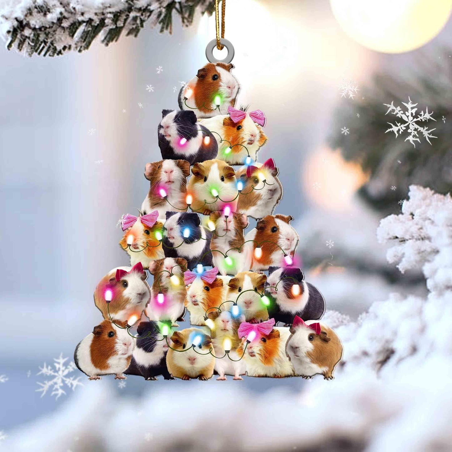 Guinea Pig Lovely Tree Gift For Animal Lover Gift For Guinea Pig Lover Ornament,Christmas Gift,Christmas Decoration