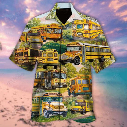 Shool Bus Driver A Day In The Jungle Hawaiian Shirt, Hawaiian Shirt Gift, Christmas Gift