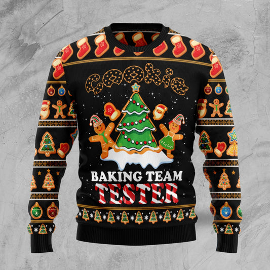 Gingerbread Tester unisex womens & mens, couples matching, friends, gingerbread lover, funny family ugly christmas holiday sweater gifts, Christmas Ugly Sweater