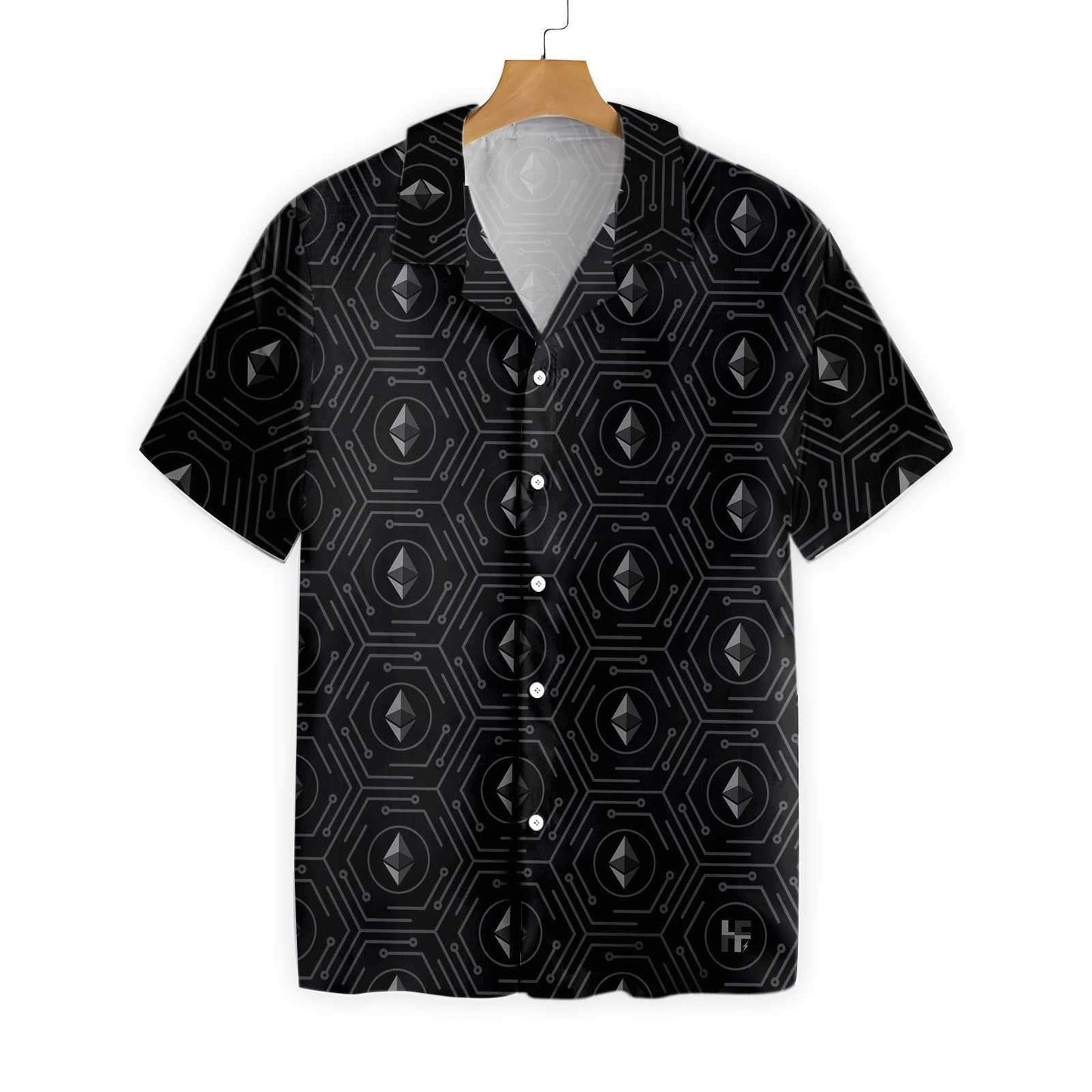 Ideal Seamless High Tech Ethereum Cryptocurrency Design Hawaiian Shirt, Hawaiian Shirt Gift, Christmas Gift