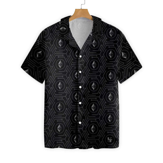 Ideal Seamless High Tech Ethereum Cryptocurrency Design Hawaiian Shirt, Hawaiian Shirt Gift, Christmas Gift