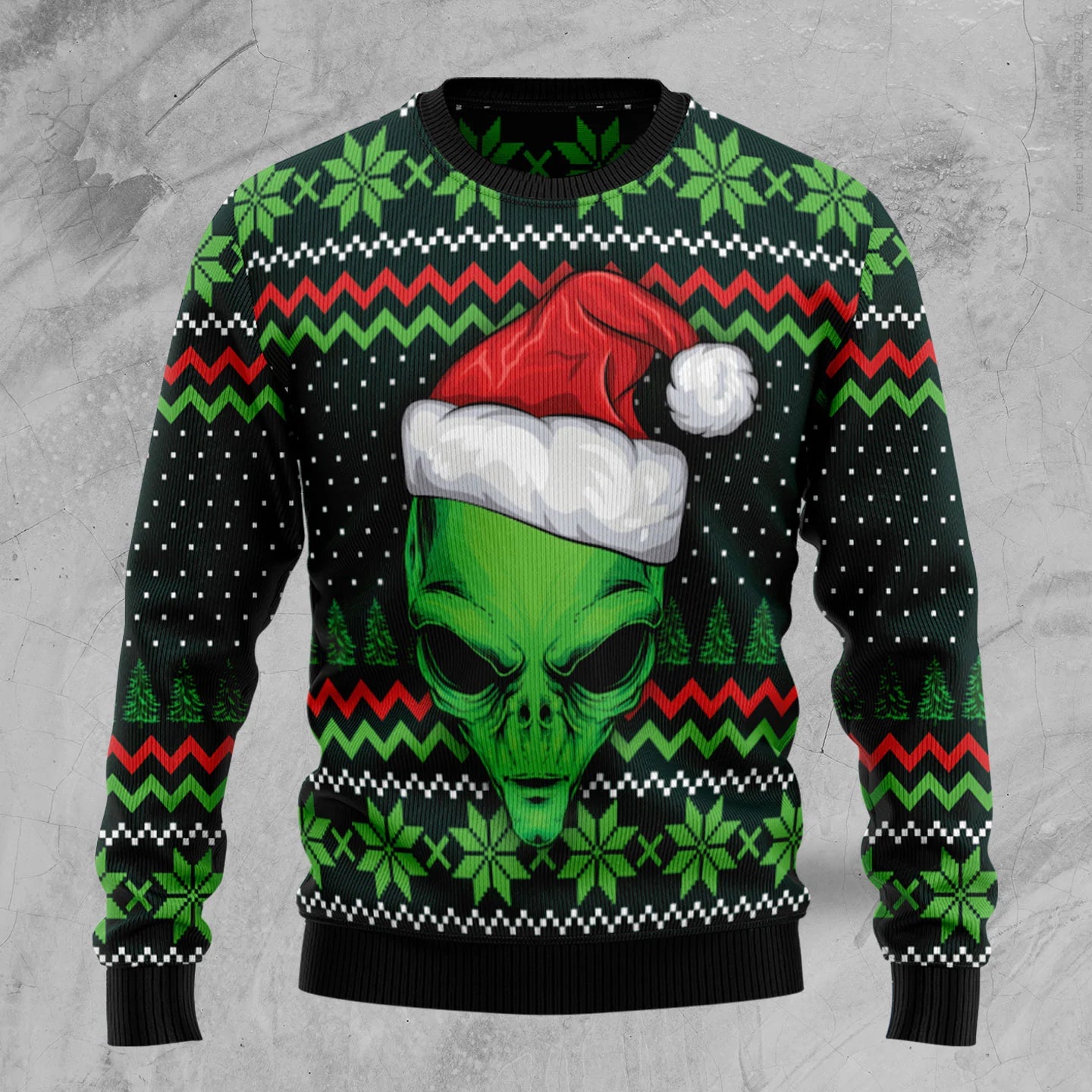 Cool Alien unisex womens & mens, couples matching, friends, alien lover, funny family ugly christmas holiday sweater gifts, Christmas Ugly Sweater