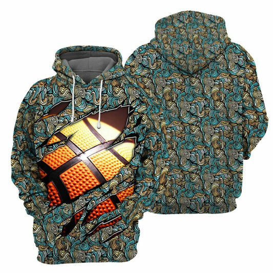 Basketball - 3D All Over Printed Shirt Tshirt Hoodie Apparel