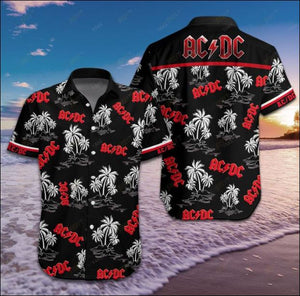 Ac Dc Hawaiian Shirt Dnstyles, Hawaiian Shirt Gift, Christmas Gift