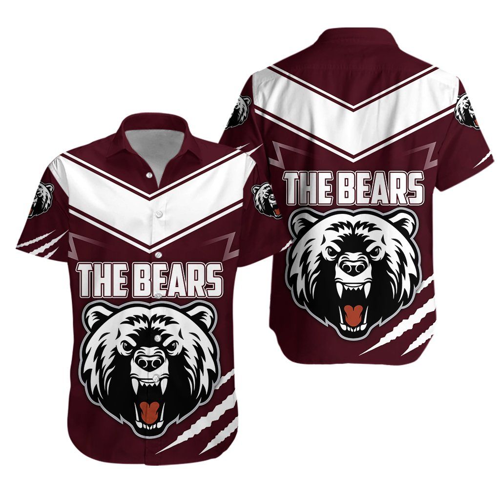 The Bears Hawaiian Aloha Shirt Th5 Hawaiian Shorts Beach Short Sleeve, Hawaiian Shirt Gift, Christmas Gift