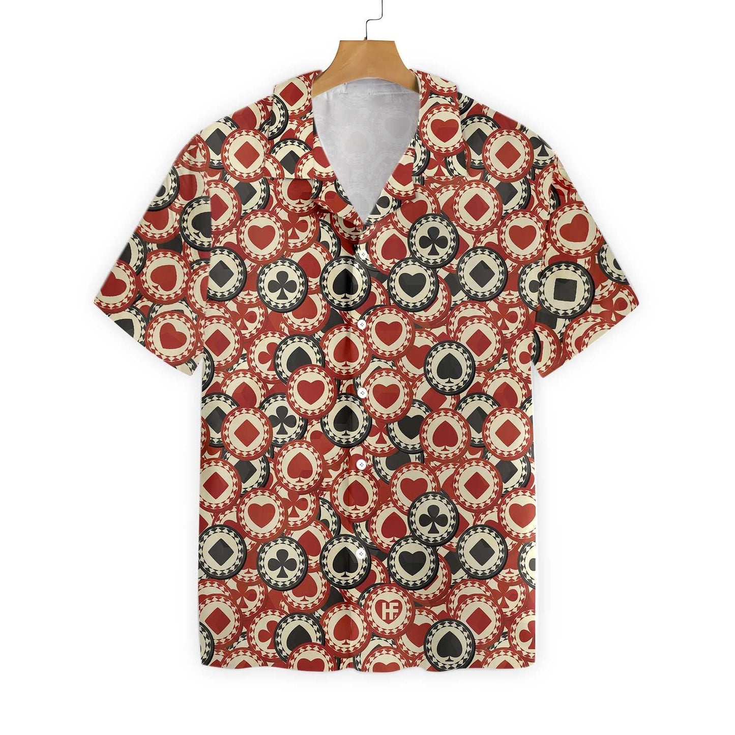 Vibrant Color Poker Chip Casino Design Hawaiian Shirt,Hawaiian Shirt Gift, Christmas Gift