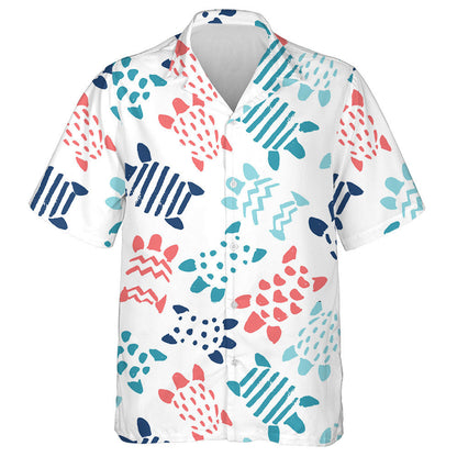 Turtle Starfish And Palm Tree Elements Pastel Colors Hawaiian Shirt, Hawaiian Shirt Gift, Christmas Gift