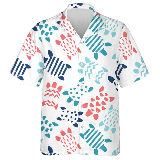Turtle Starfish And Palm Tree Elements Pastel Colors Hawaiian Shirt, Hawaiian Shirt Gift, Christmas Gift