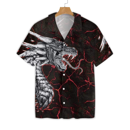 Great Dragon In Dark Design Hawaiian Shirt, Hawaiian Shirt Gift, Christmas Gift