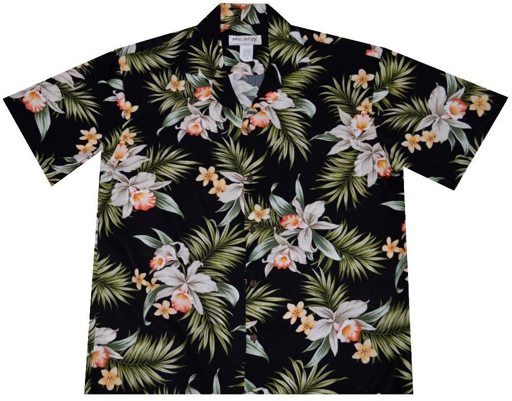 Blooming Orchid Hawaiian Aloha Shirt Hawaiian Shorts Beach Short Sleeve, Hawaiian Shirt Gift, Christmas Gift