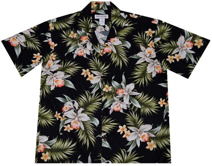Blooming Orchid Hawaiian Aloha Shirt Hawaiian Shorts Beach Short Sleeve, Hawaiian Shirt Gift, Christmas Gift