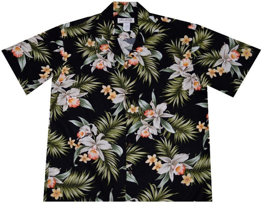 Blooming Orchid Hawaiian Aloha Shirt Hawaiian Shorts Beach Short Sleeve, Hawaiian Shirt Gift, Christmas Gift